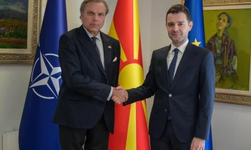 FM Mucunski meets Malta Ambassador Giusti