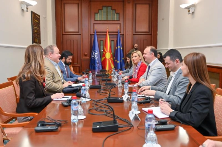 Speaker Gashi, Secretary General Dimovska meet NDI representatives