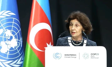 Countries to have permanent access to climate action funds prior to EU membership, Siljanovska Davkova tells COP29