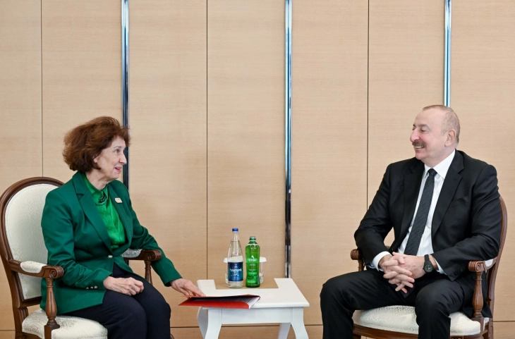 President Siljanovska Davkova meets Azerbaijan counterpart Aliyev