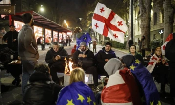 Во Тбилиси судири меѓу демонстрантите и полицијата, уапсени најмалку десет лица