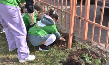 Во штипските детски градинки акција „Пошумуваме заедно за позелено утре“