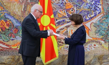 President Siljanovska Davkova receives credentials of new Ambassador of Peru