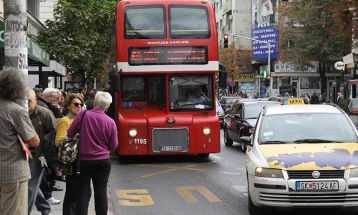 Shkupi edhe sot në mëngjes me transport të reduktuar publik