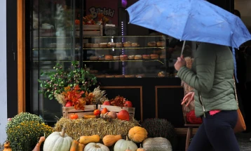 Weather: Cloudy with rain, heavy wind; high 14°C