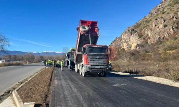 Përforcohet dinamika ndërtimore në autostradën Kërçovë-Ohër, deri në sezonin veror do të jetë gati aksi rrugor Ohër-Vërbjan