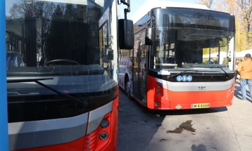 Skopje's Public Transport Enterprise receives six eco-friendly buses donated by EU 