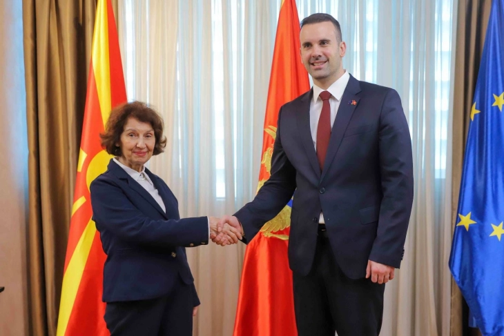 President Siljanovska Davkova meets Montenegrin PM Spajić