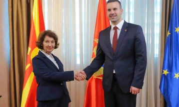 President Siljanovska Davkova meets Montenegrin PM Spajić