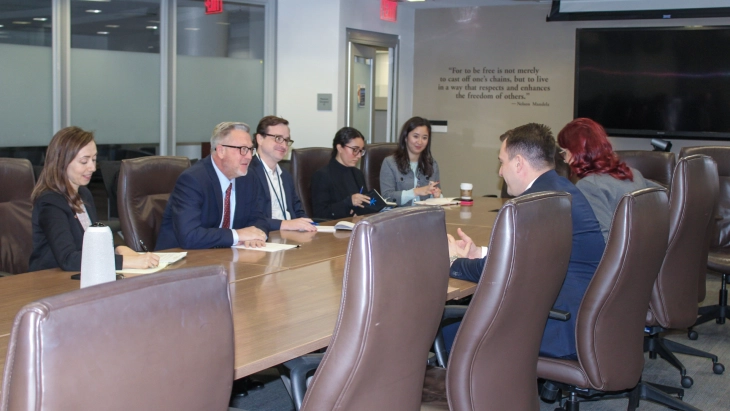 Minister Andonovski meets USAID representatives in Washington 