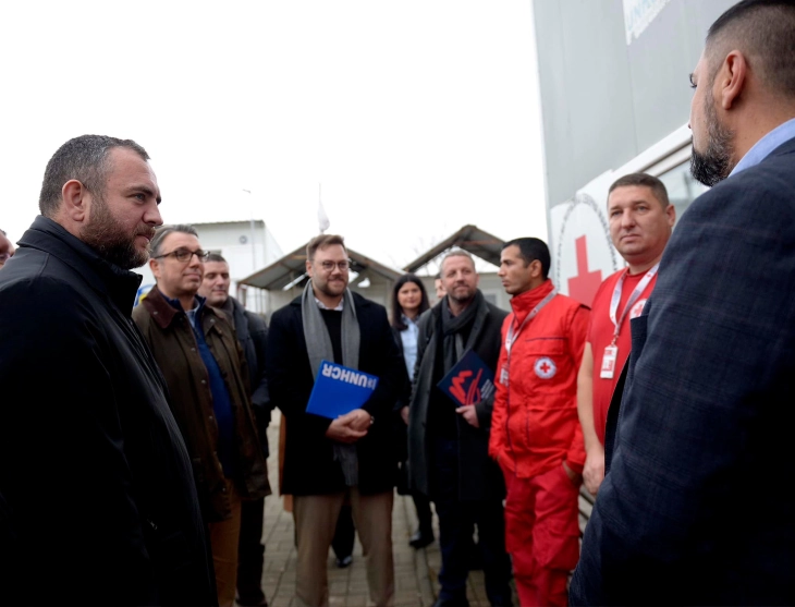 Toshkovski, Filkov, Gualano de Godoy visit Gevgelija-based reception-transit centre