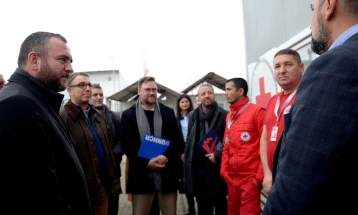 Toshkovski, Filkov, Gualano de Godoy visit Gevgelija-based reception-transit centre