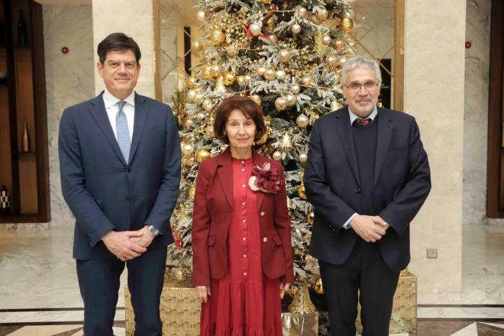 President Siljanovska Davkova had working lunch with EU ambassadors