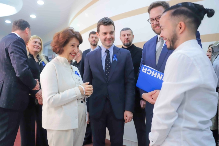 President Siljanovska Davkova meets UNHCR Regional Director for Europe, Leclerc