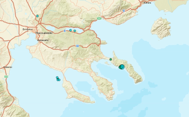 Seri e tërmeteve në Malin Athos - më i fuqishmi 4,6 ballë