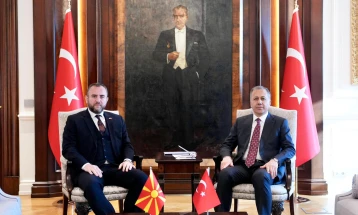 Minister Toshkovski, Turkish counterpart Yerlikaya confirm their countries' excellent cooperation