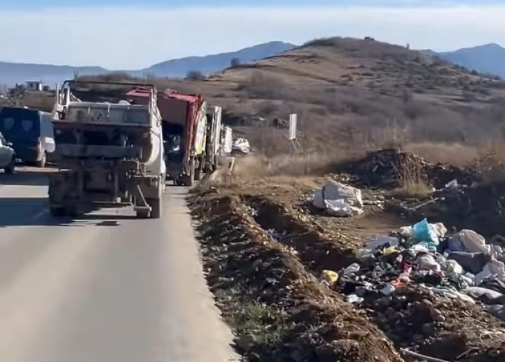 Со полициска асистенција камионите на комуналните претпријатија од соседните општини исфрлија отпад на депонијата во Кочани