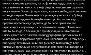 Вучевиќ и СПС го обвинуваат Драган Ѓилас за напад врз активисти на СНС во Белград