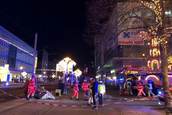 One dead, over 50 injured after car rams into German Christmas market