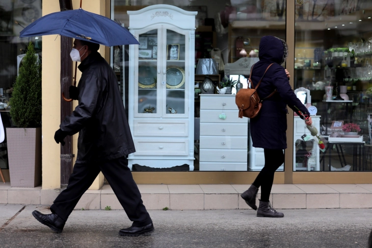 Weather: Cloudy, cold and windy, local rain, snow; high 6°C