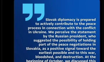 Словачка ја информира Украина за подготвеност да помогне во решавањето на конфликтот