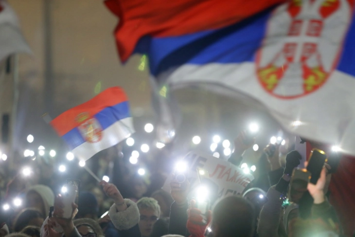 Thousands in Serbia usher in New Year with silent protest