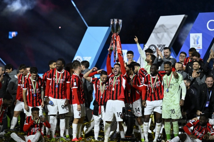 Abraham hits winner as AC Milan beat rivals Inter to win cup