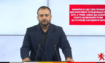 Лефков: СДС глумат декларативно оградување од ДУИ, треба јавно да кажат зошто дозволиле Груби да ги краде народните пари