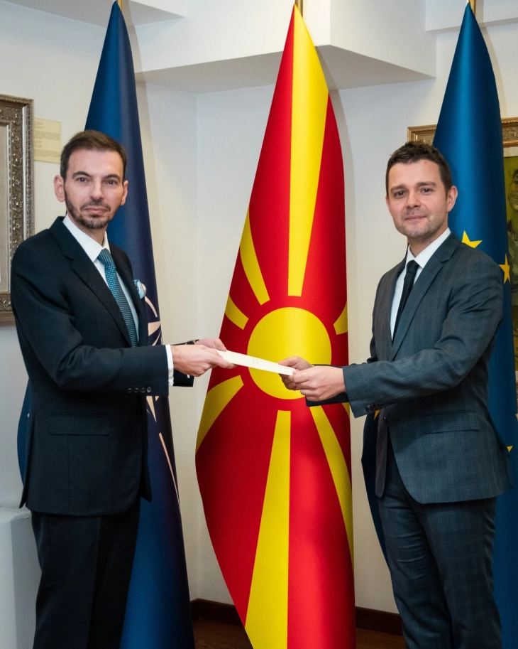 FM Mucunski receives credentials of new Italian Ambassador  