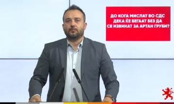 Лефков:  Артан Груби направи милионски криминал во влада чиј премиер беше од СДСМ