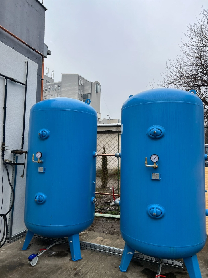 Medical air system installed at Mother Teresa Clinical Center