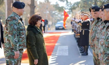 President Siljanovska-Davkova signs decrees promoting army officers