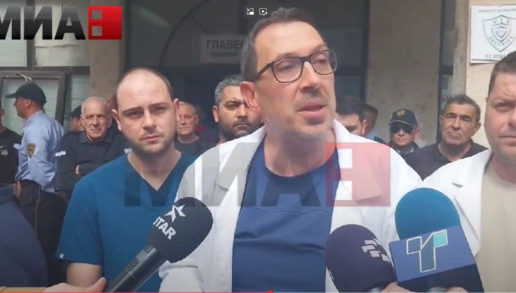 38 patients treated at Shtip hospital, all stable with second-degree burns