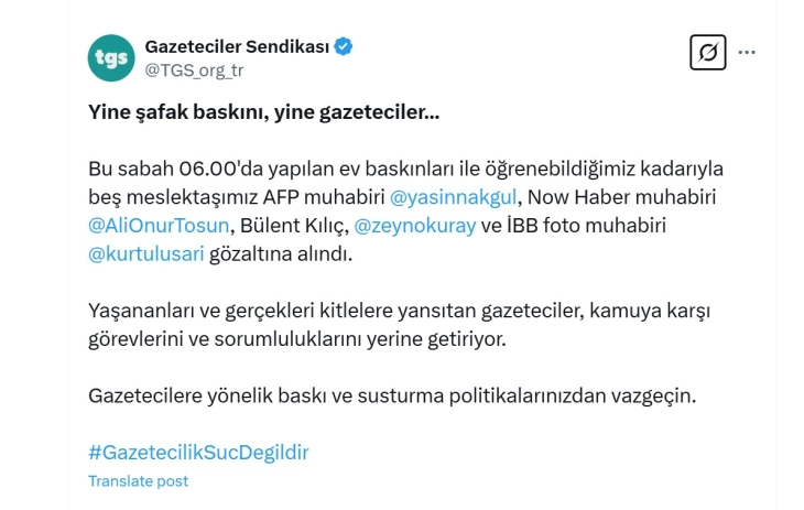 Në protestat në Turqi kundër arrestimit të Imamogllut arrestohen nëntë gazetarë