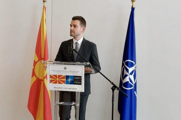 Обраќање на министерот Муцунски по повод петгодишнината од членството во НАТО (во живо)