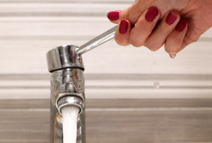 Дел од булеварот „Јане Сандански“ без вода