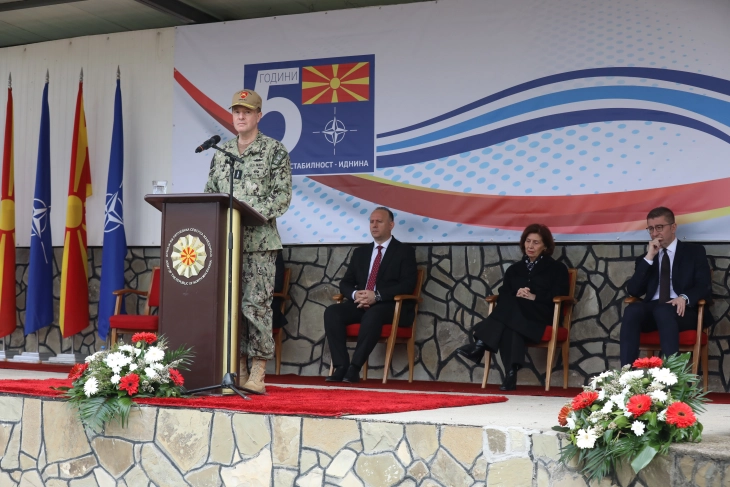 Admiral Munsch: North Macedonia proves to be a strong and capable ally, a contributor not just a receiver