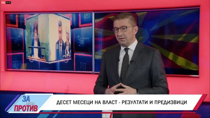Mickoski: Apasievi është larg nga ajo që prezantohet se është, ai është kundër përmbaruesve, përveç kur blen prej tyre hapësirë afariste në qendër të Shkupit tre herë më lirë