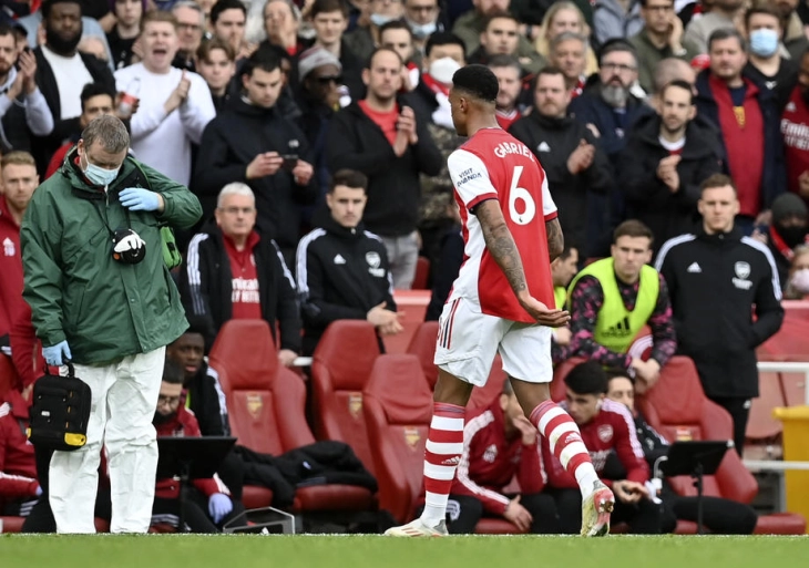 Gabriel ruled out for rest of Arsenal’s season with hamstring injury