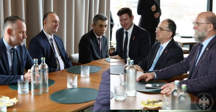 Presidenti i Shqipërisë, Bajram Begaj në Shkup takoi përfaqësuesit e partive politike shqiptare