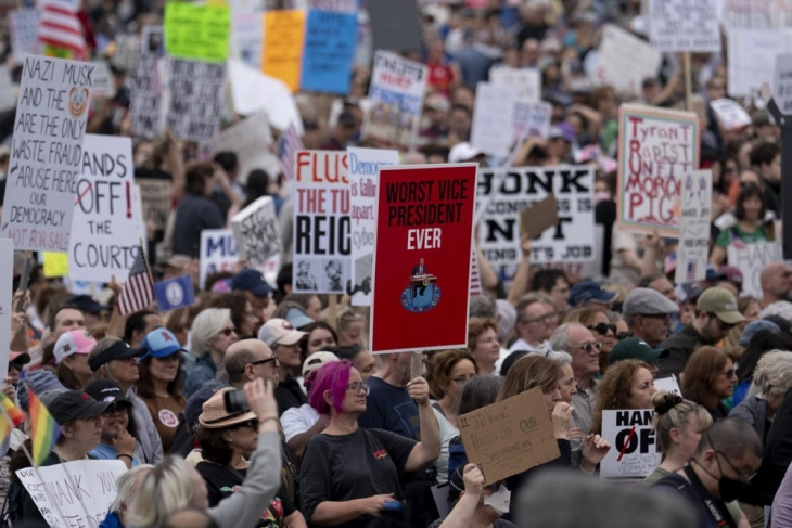 Demonstrations against Trump administration kick off in the US