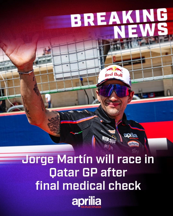 МотоГП: Мартин викендов се враќа на патеката