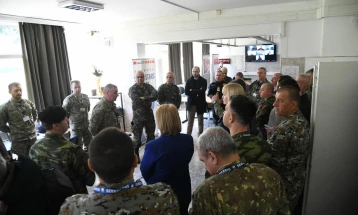 Мисајловски и Лафчиски на симулациска вежба на Командата на СЕЕБРИГ во Велес и на теренски вежби на Криволак