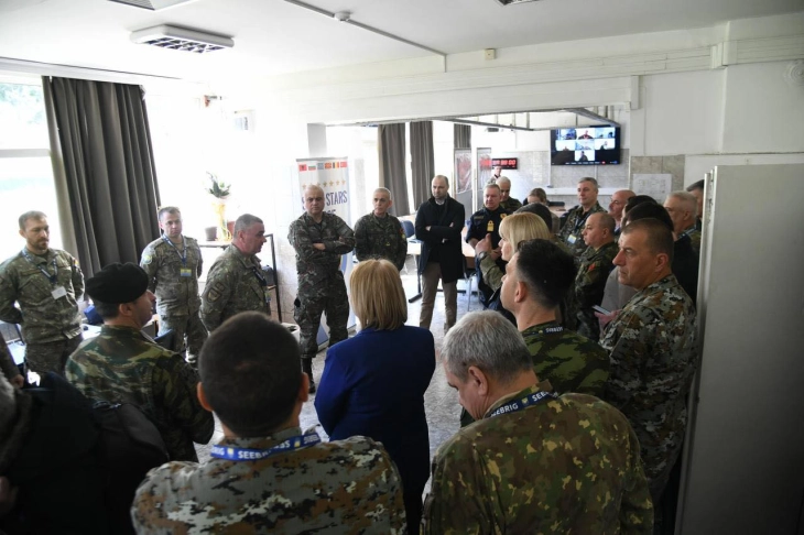 Misajllovski dhe Lafçiski në stërvitje simulimi në Komandën e SEEBRIG në Veles dhe të stërvitje në teren në Krivollak