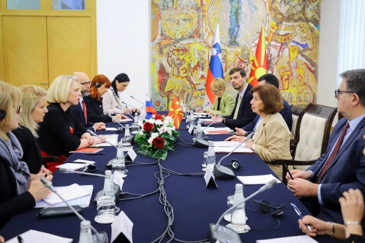 Siljanovska Davkova - Klakočar Zupančič: Slovenia to remain a supporter of North Macedonia’s EU path