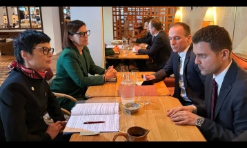 FM Mucunski meets EU Enlargement Commissioner Marta Kos