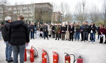 Në Fakultetin e Shkencave të Zbatuara të UT-së u mbajt ligjëratë teorike-praktike për mbrojtje nga zjarri