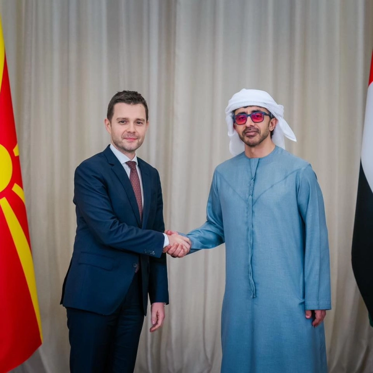 Mucunski meets UAE FM Sheikh Abdullah bin Zayed Al Nahyan