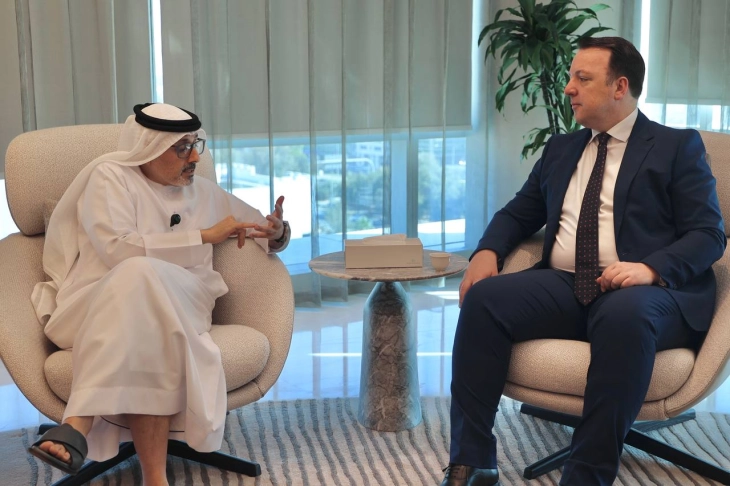 Nikolloski në Abu Dabi në takim me Al Muharin, zëvendësdrejtor ekzekutiv i 