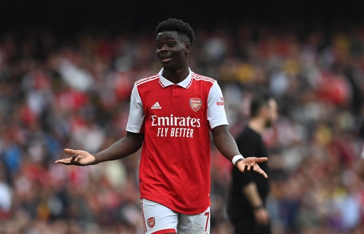 Сака: Фудбалерите на Арсенал видоа што се случува на социјалните мрежи пред натпреварот со Реал